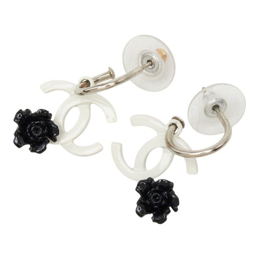 Chanel Coco Mark Camellia Earrings